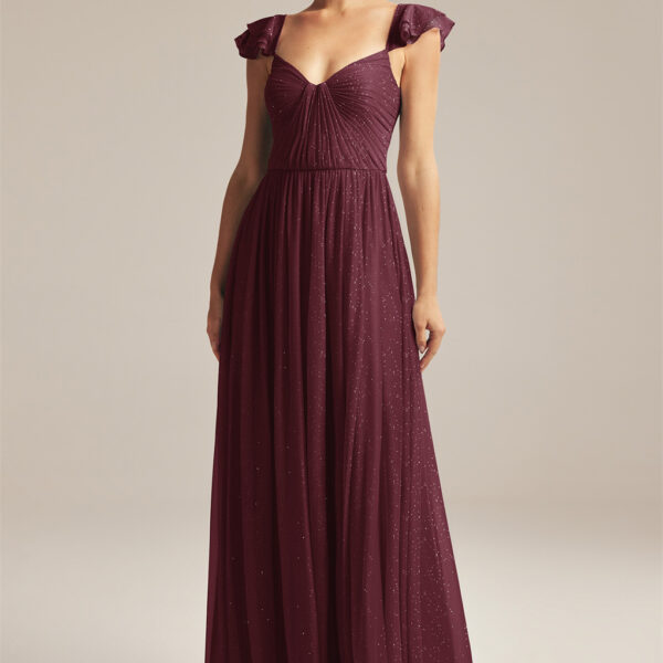 floor-length dress is