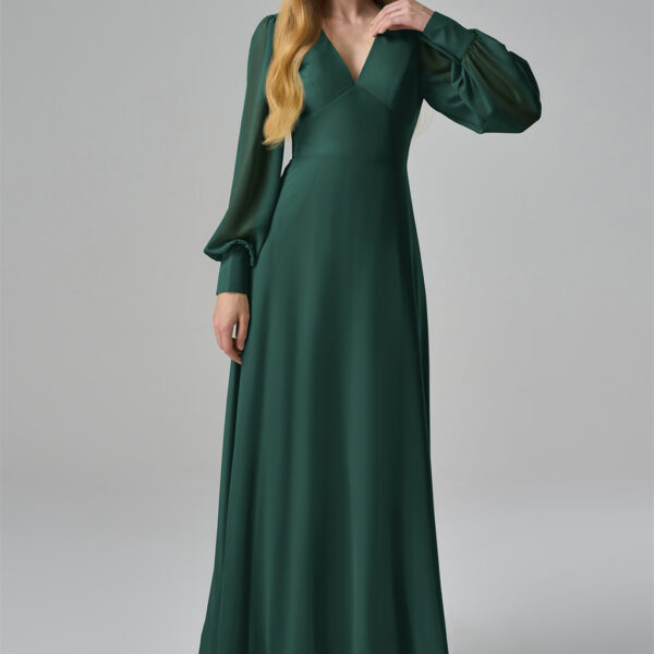 this dress exudes timeless grace. The flowing A-line skirt provides a flattering silhouette