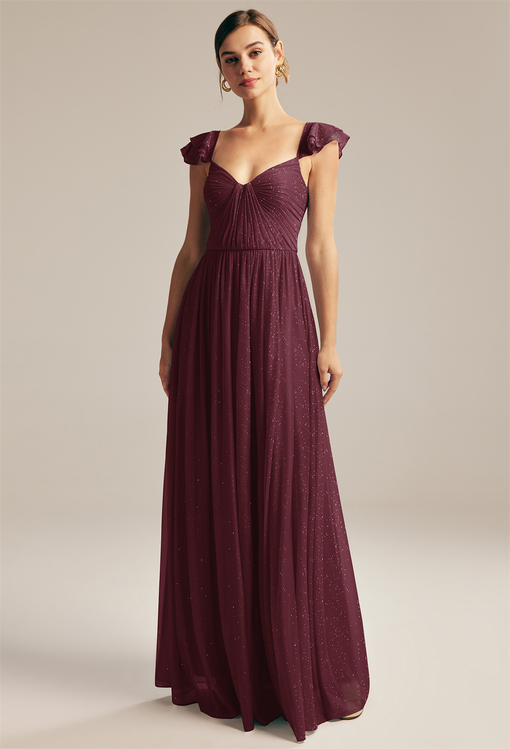 floor-length dress is