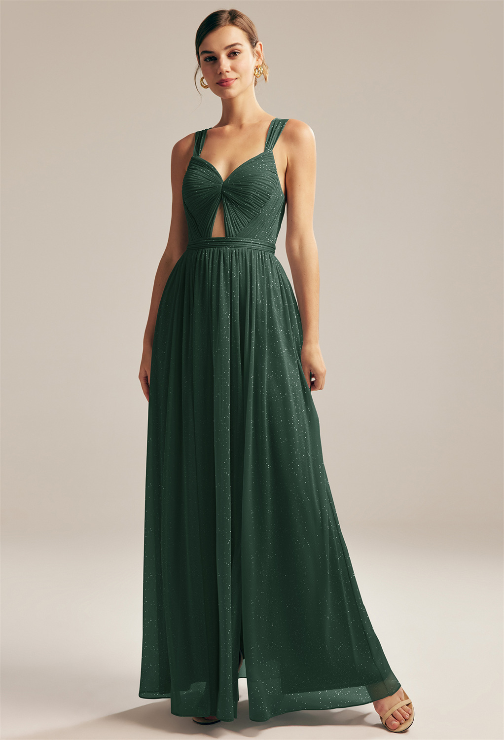 this bridesmaid gown is a big yes to don your girls in and own the show of your event till the very end. Designed with top-quality glitter m