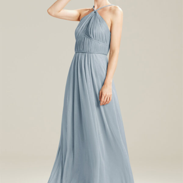 to give you the elegant bridesmaid look that you want for attending a romantic wedding. The spaghetti straps offer the barely-there look that adds to the flirty charm of the dress