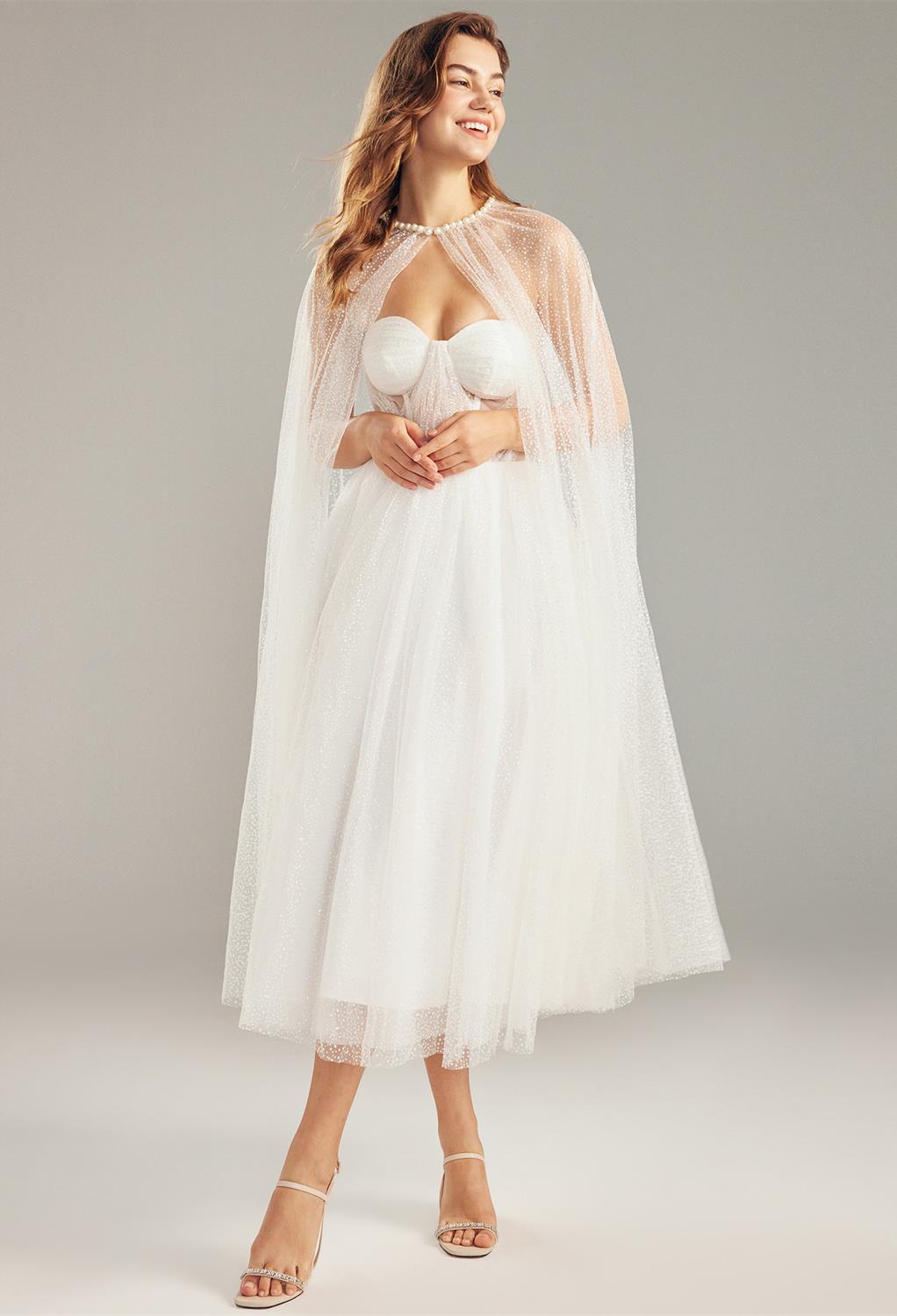 it's my wedding!u201d This tea-length