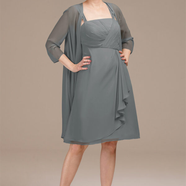 tailored from flowing chiffon