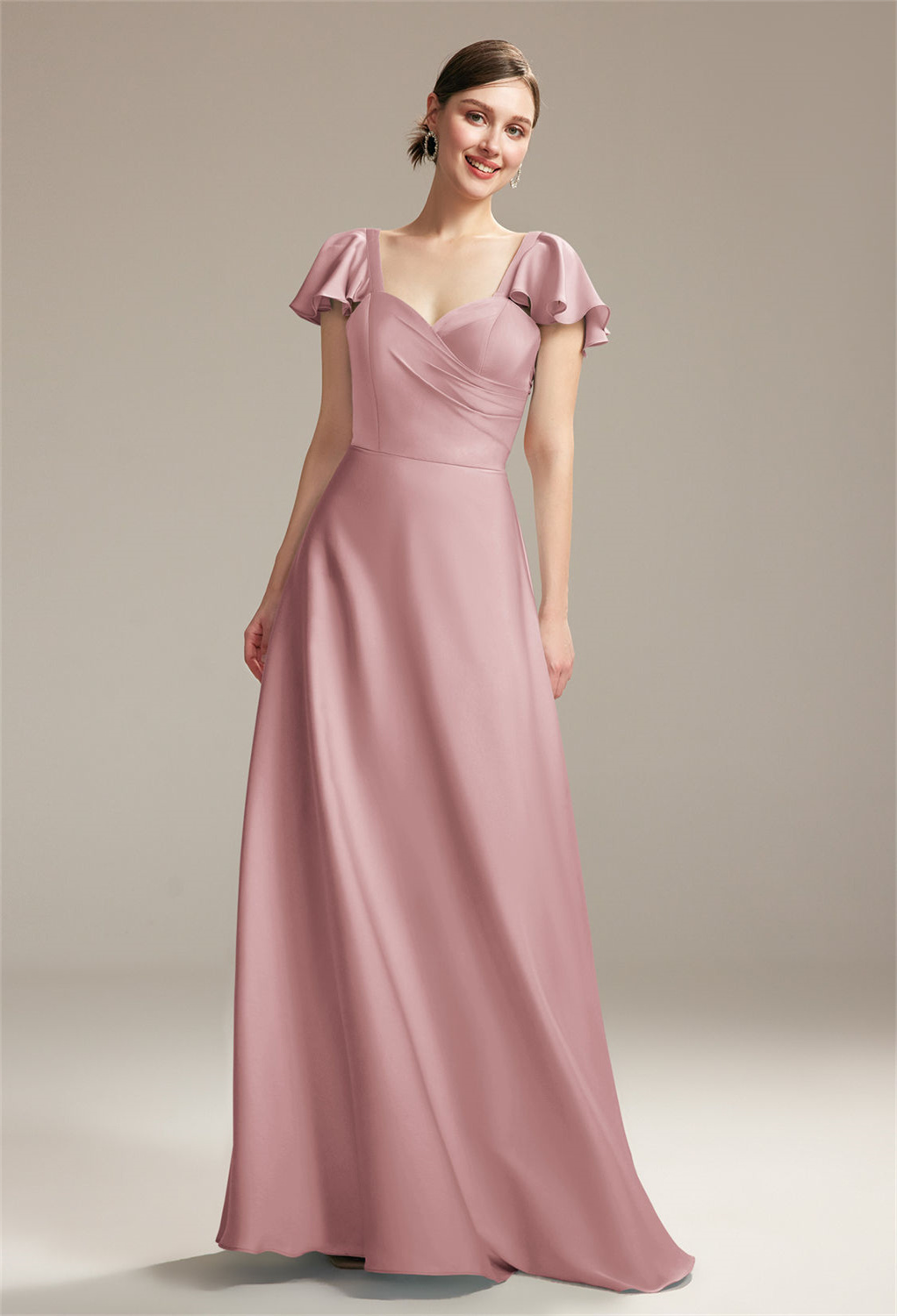 while the built-in bra and zipper back ensure comfort and style go hand-in-ha