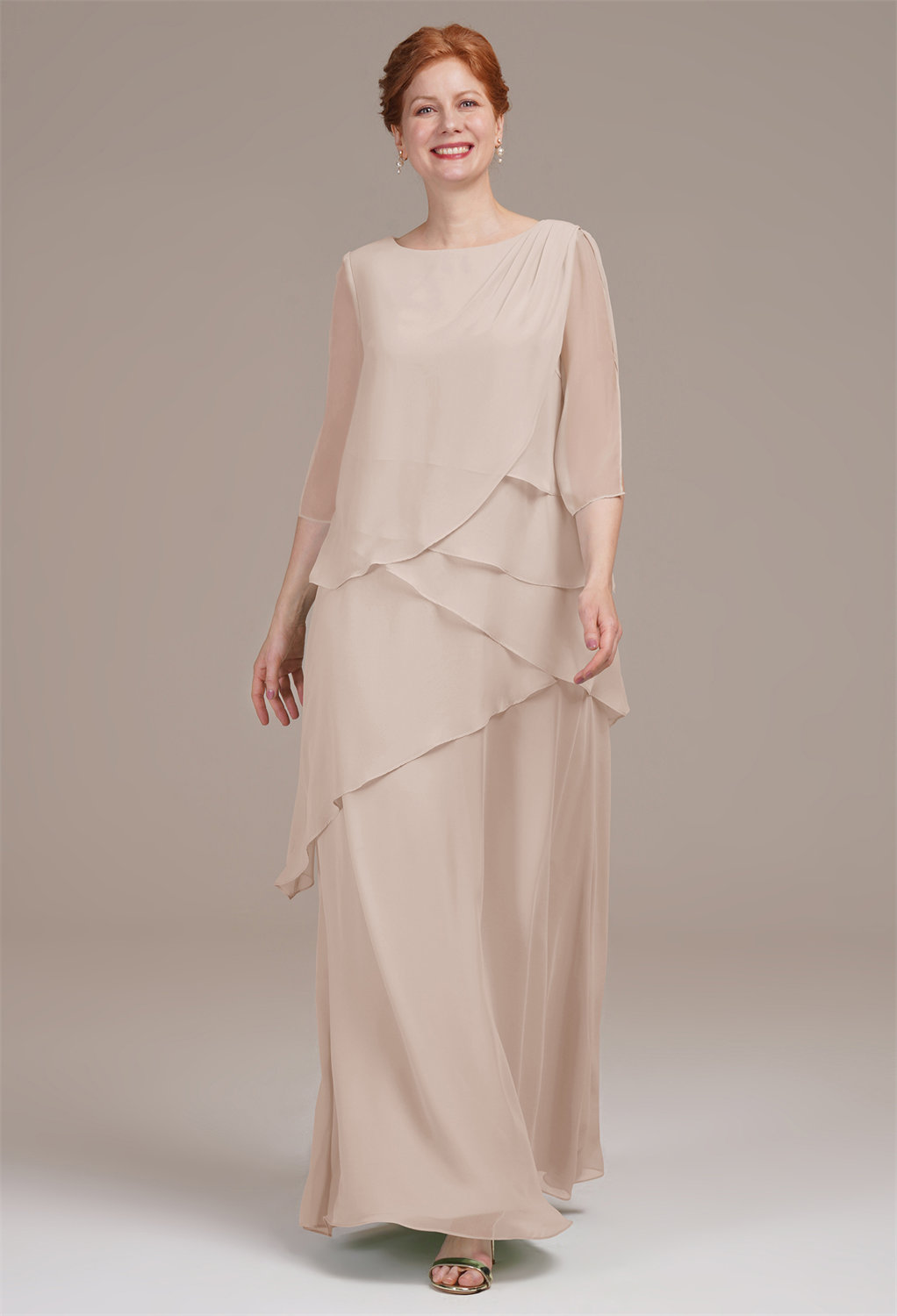 while the dress's charm is enhanced by the dynamic