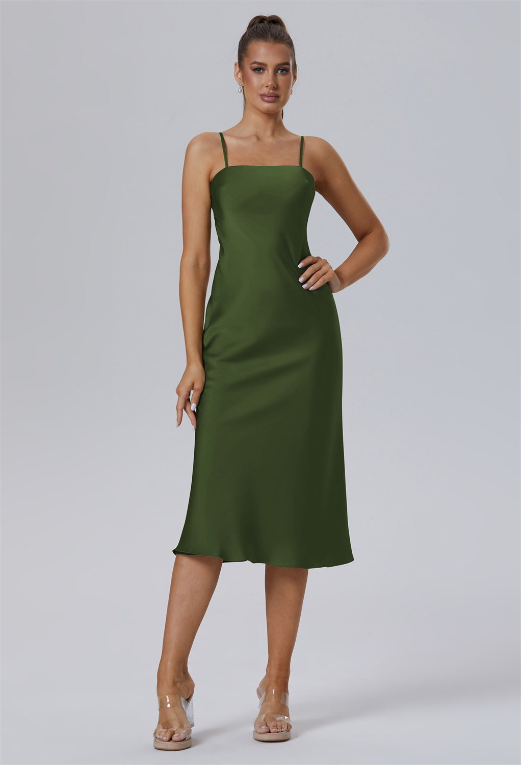 a square neckline