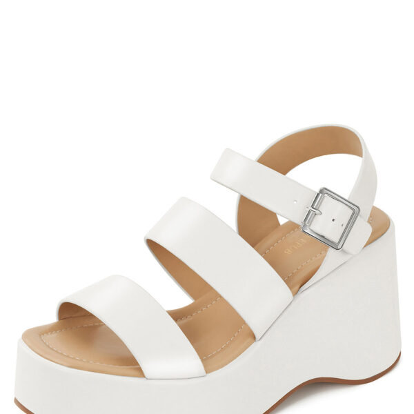 these sandals feature an 8cm heel and a 4cm platform