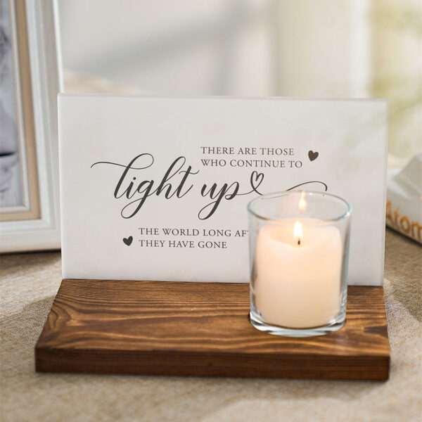 AW Signs Candle Holder and let its soft glow illuminate the cherished moments you shared together. May it bring comfort and solace