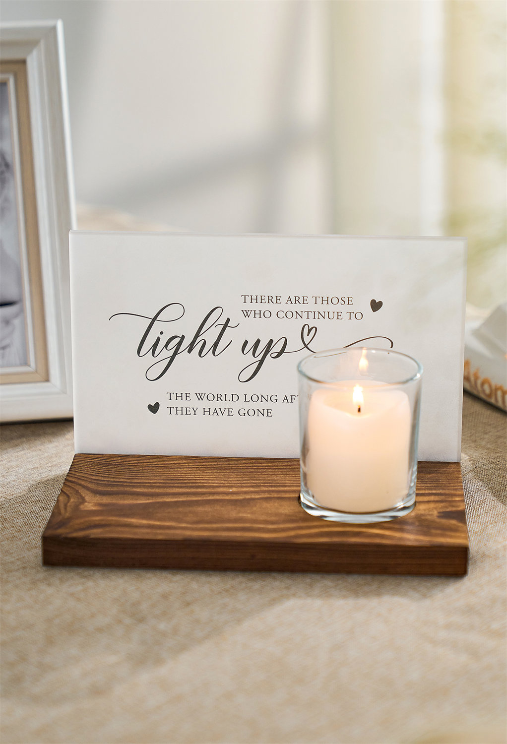 and let its soft glow illuminate the cherished moments you shared together. May it bring comfort and solace