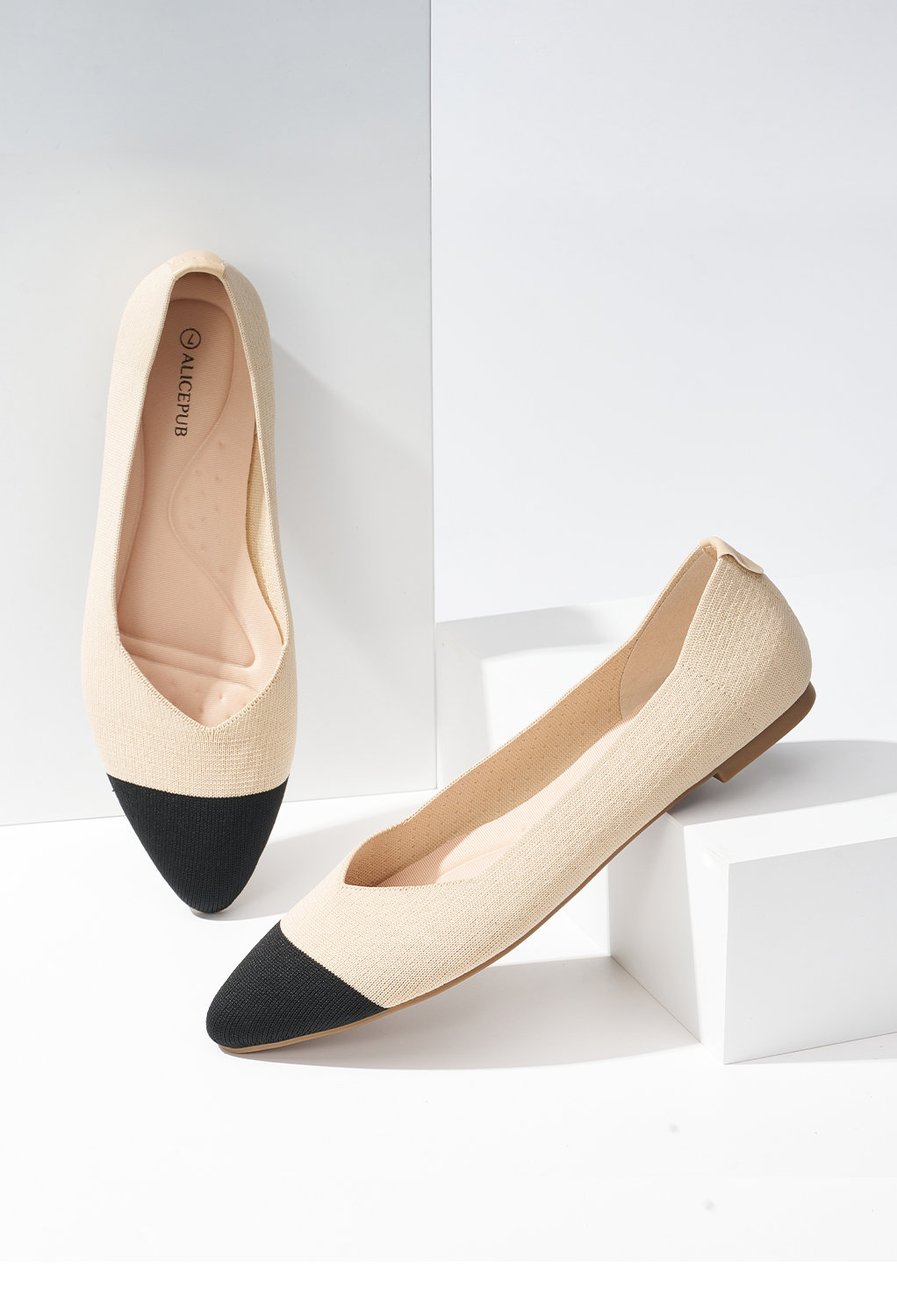 these flats offer a snug fit and superior flexibility. The sleek pointed toe design adds a touch of sophistication