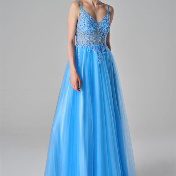 while the back zipper ensures a seamless fit. Perfect for making a graceful entrance at any f