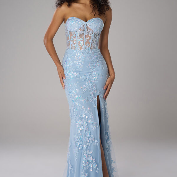 This charming tulle mermaid dress features a V-neck and sleeveless spaghetti straps. Its ankle-length design is ideal for cocktail parties or semi-formal occasions. Experience elegance and flair with this captivating gown.