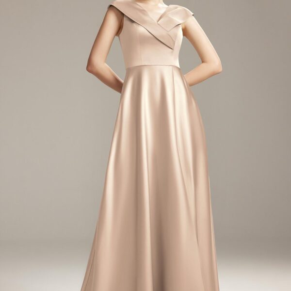 allowing you to glide elegantly with every stride. Its flattering v-neckline is complemented by chic cap sleeves