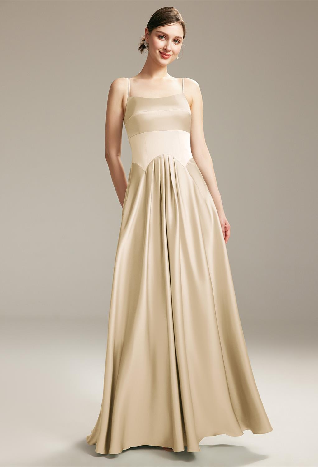 itu2019s a worthy choice for the most enchanting wedding celebration. Have your bridesmaid enjoy the gentle grace of freedom for a memorable dance with the A-line silhouet