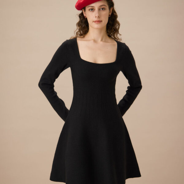 Fabric:This Ribbed Sweater Dress is made of Viscose