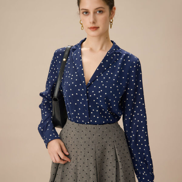 Fabric:This Pocket Blouse is made of Polyester. Polyester is an artificial fiber that feels soft