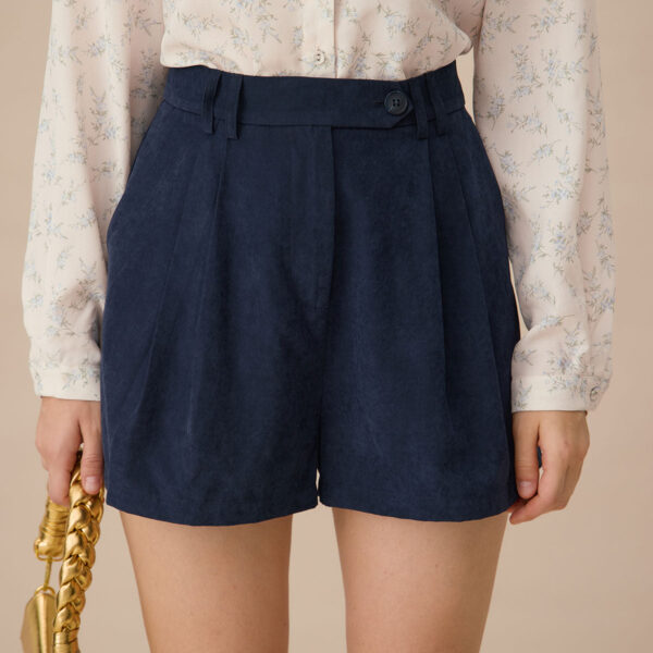 Fabric:These Suede Shorts are made of Polyester. Polyester is an artificial fiber that feels soft