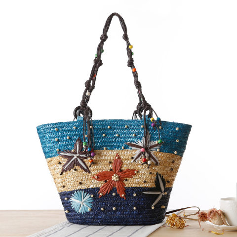 Maternity Fashion Woven Bag Summer Beach Bag