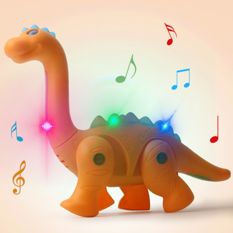 Kids Cute Music Walking Dinosaur Toy