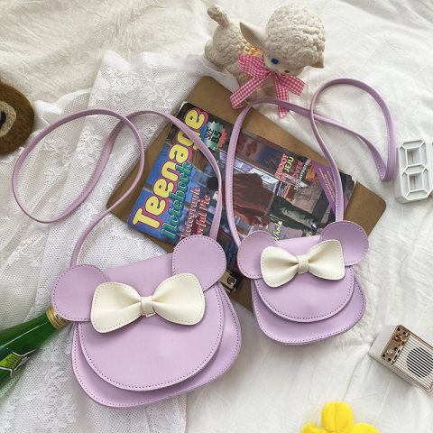 Girls Cute Bow PU Bag