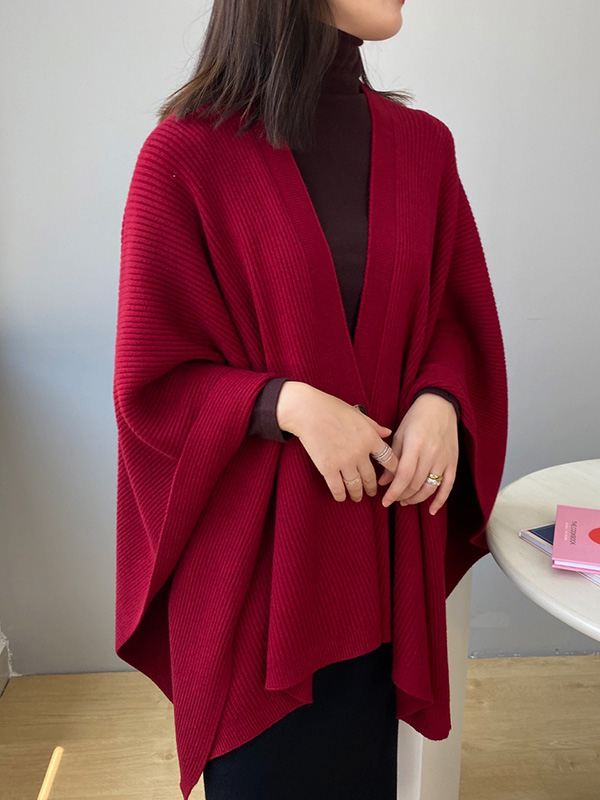 SkuCY-!96885MaterialAcrylic StyleLoose FeatureSolid Color NecklineV-neck OccasionGoing out