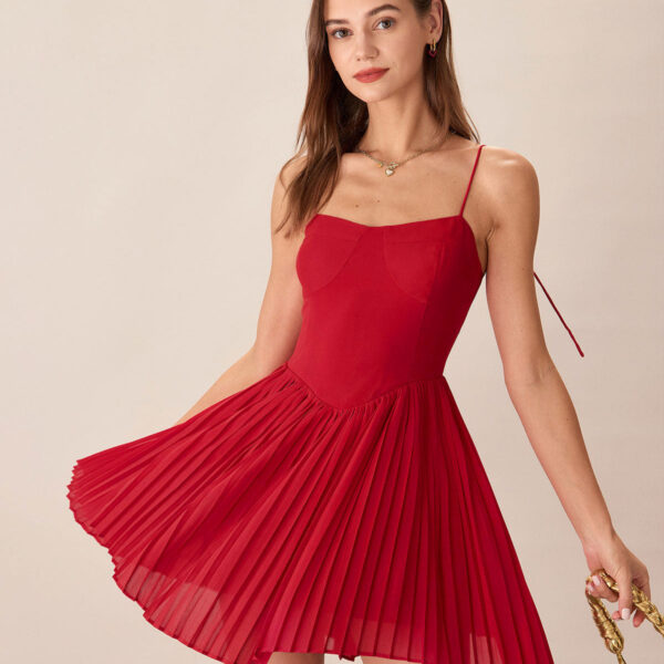 Fabric:This Slip Mini Dress is made of Polyester. Polyester is an artificial fiber that feels soft