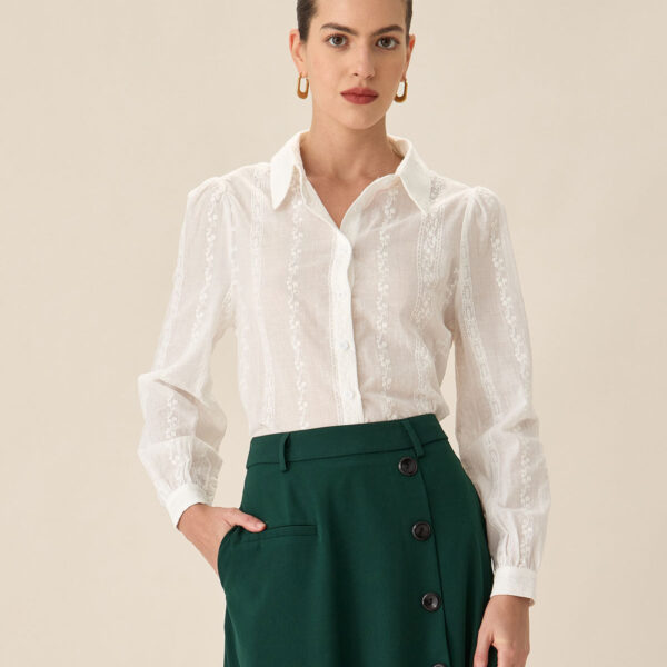 Fabric:This Jacquard Shirt is made of Cotton and Polyester. Cotton fabric features humidity balance