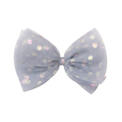 Girls Color Polka Dot Mesh Hairpin