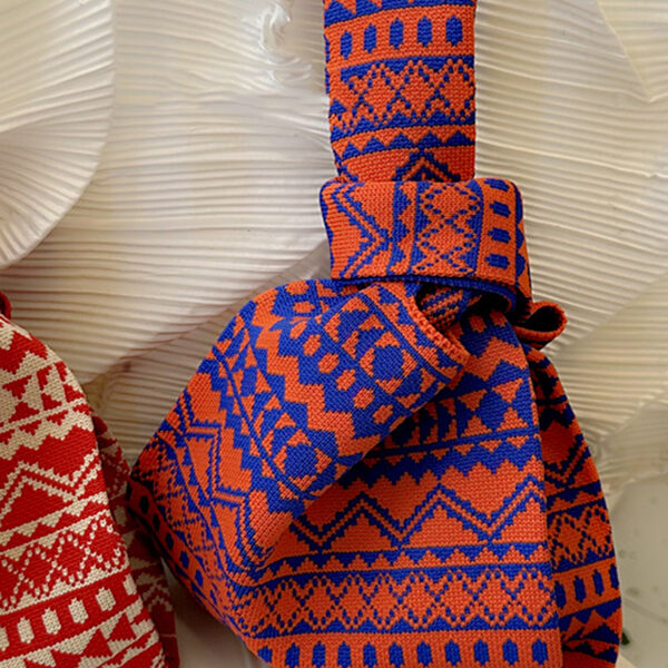 Rhombus Woven Handbag Bags Accessories ORANGE-One_size SkuCY-!116202MaterialPolyester FeatureRhombus OccasionCasual