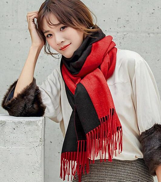 Sku CY-!20325   Material Imitated Cashmere    Style Loose    Feature Tasseled