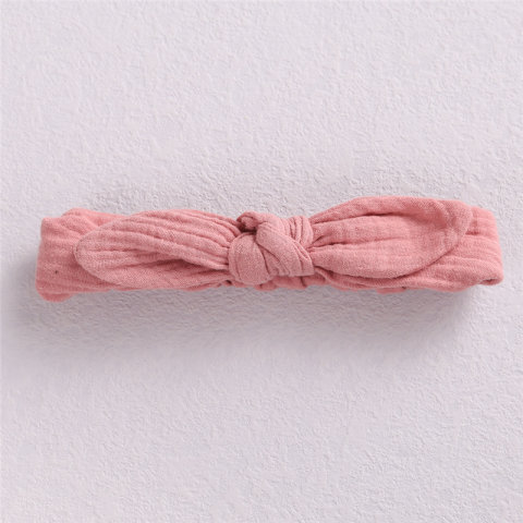 Bowknot rabbit ears baby cotton headband