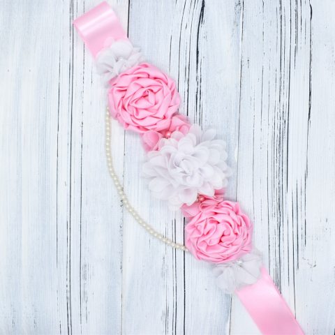 Maternity Handmade Flower Decorative Belt