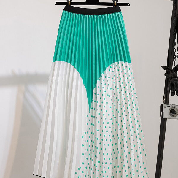 SkuCY-!99197MaterialPolyester StyleHigh Waisted FeaturePleated