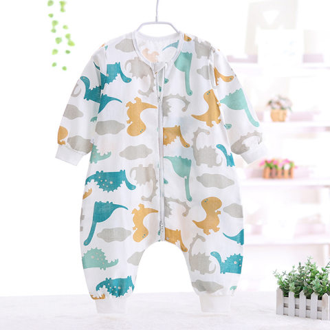 【12M-3Y】Boys Cotton Dinosaurs Print Sleeping Bag