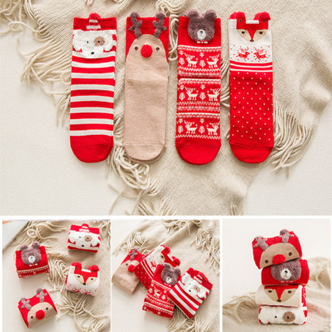 Christmas Cotton Socks