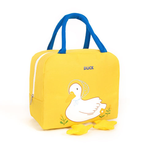 Unisex Kids Multicolor Duck Print Insulation Lunch Bag