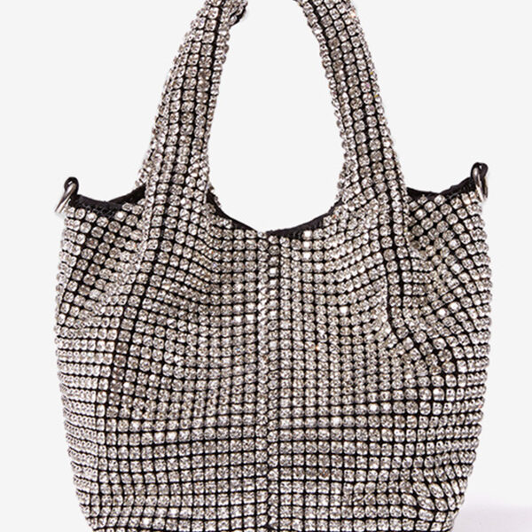 Rhinestone Bags Accessories SILVER-One_size SkuCY-!115706MaterialPU LiningPolyester FeatureRhinestone OccasionBanquet