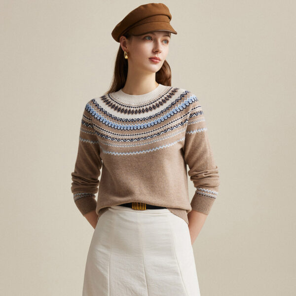 Introducing our Elegant Nordic Knit Sweater