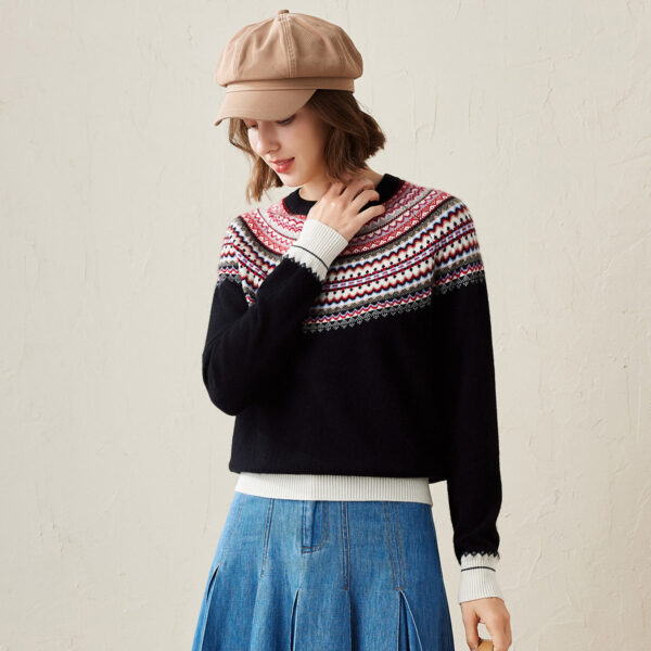 Elevate your winter wardrobe with our Nordic Inspired Knit Sweater