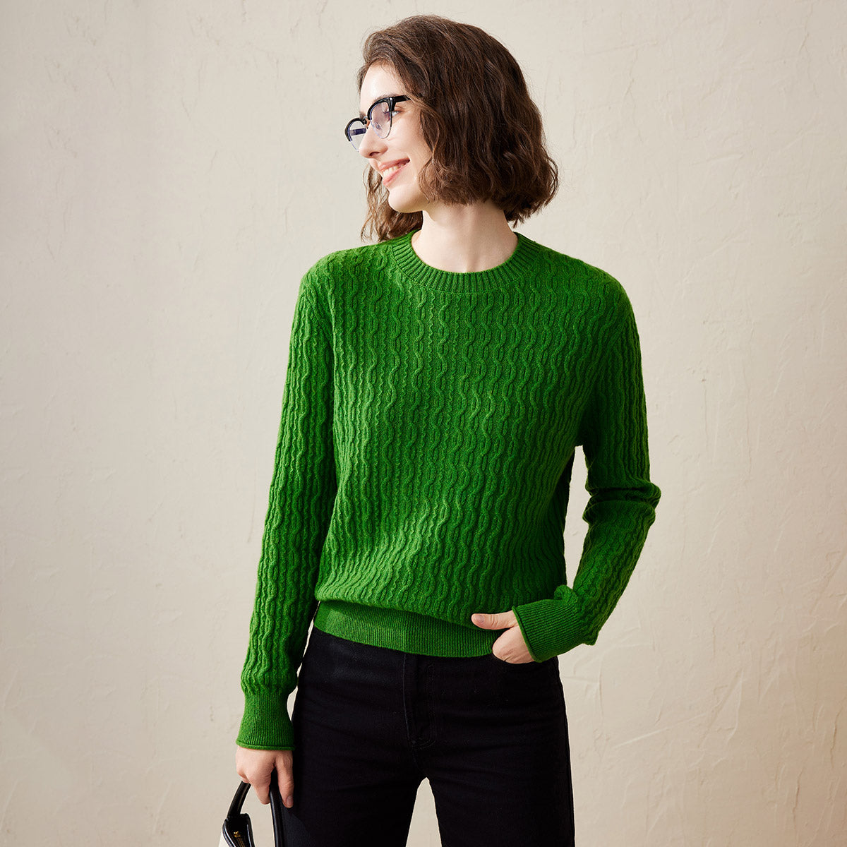 Stay cozy and chic with our Classic Cable Knit Sweater