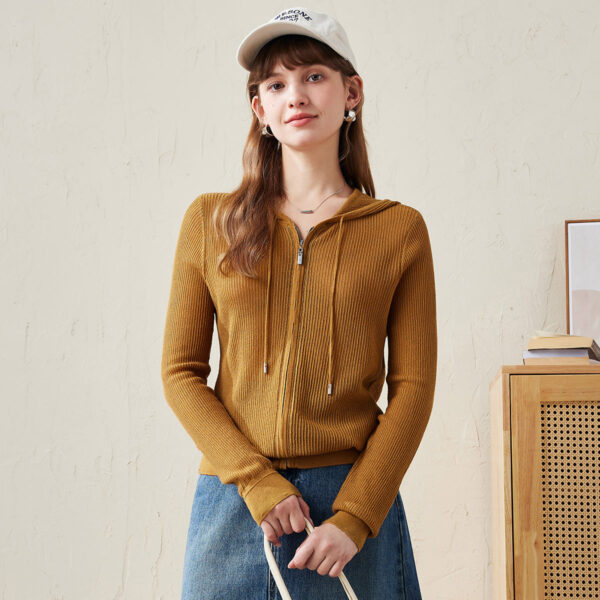 Upgrade your wardrobe with our Cozy Knit Zip-Up Hoodie