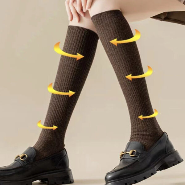 Casual Wool Keep Warm Solid Color Socks Accessories COFFEE-One_size SkuCY-!111463MaterialWool FeatureKeep Warm