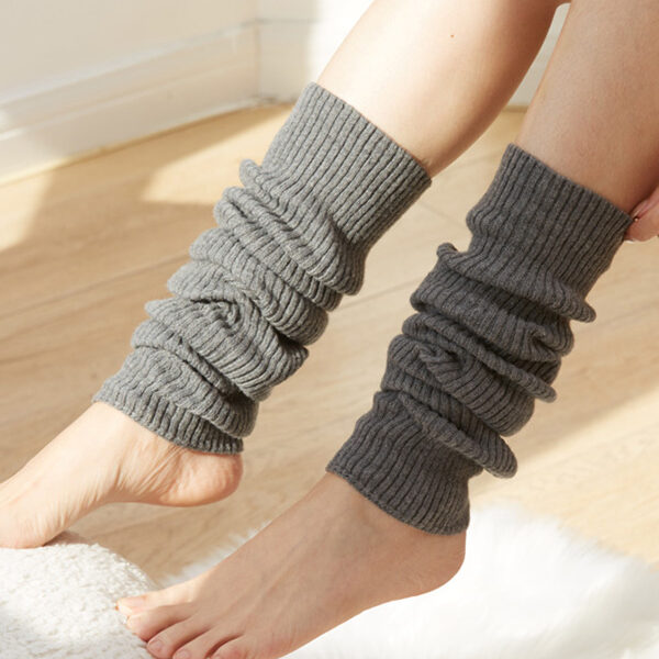 Knitted Solid Color Leg Warmers Accessories GRAY-One_size SkuCY-!110071MaterialAcrylic