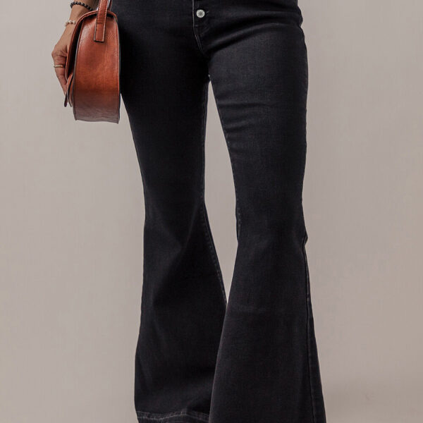 Unleash your inner fashionista with these buttoned-up flares! Perfect for any daily adventure