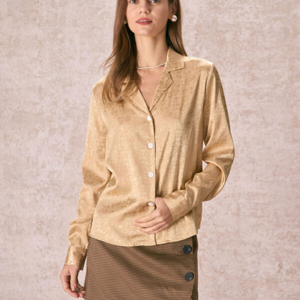 Fabric:This Button Up Shirt is made of Polyester and Spandex. Polyester is an artificial fiber that feels soft