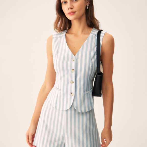 Fabric:This Striped Vest is made of Cotton and Viscose. Cotton fabric features humidity balance