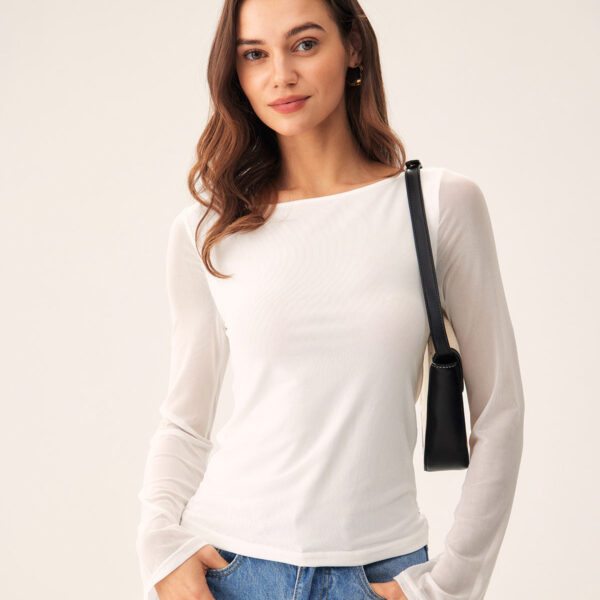 Fabric:This See-Through Tee is made of Polyester and Spandex. Polyester is an artificial fiber that feels soft