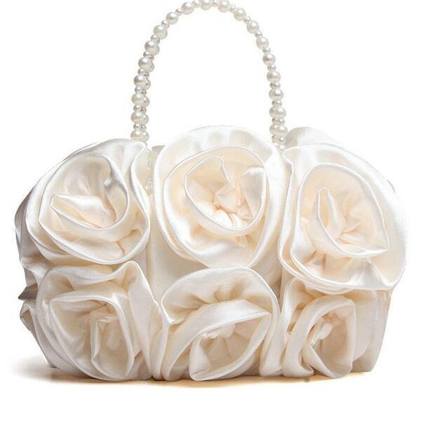 Fashionable Multi-Colored Silk Banquet &Cheongsam Handbag Beige Sku UZ-XST-989A Material Dacron Color Beige