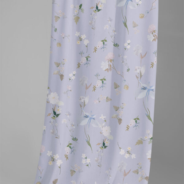 AW Chiffon Floral Fabric for Fashion Dress Purple Dreamy Petals