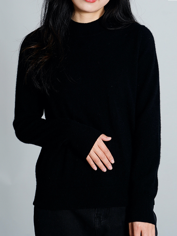 SkuCY-!111618Material100% CASHMERE StyleLong Sleeves FeatureSolid Color NecklineHigh-neck OccasionCasual